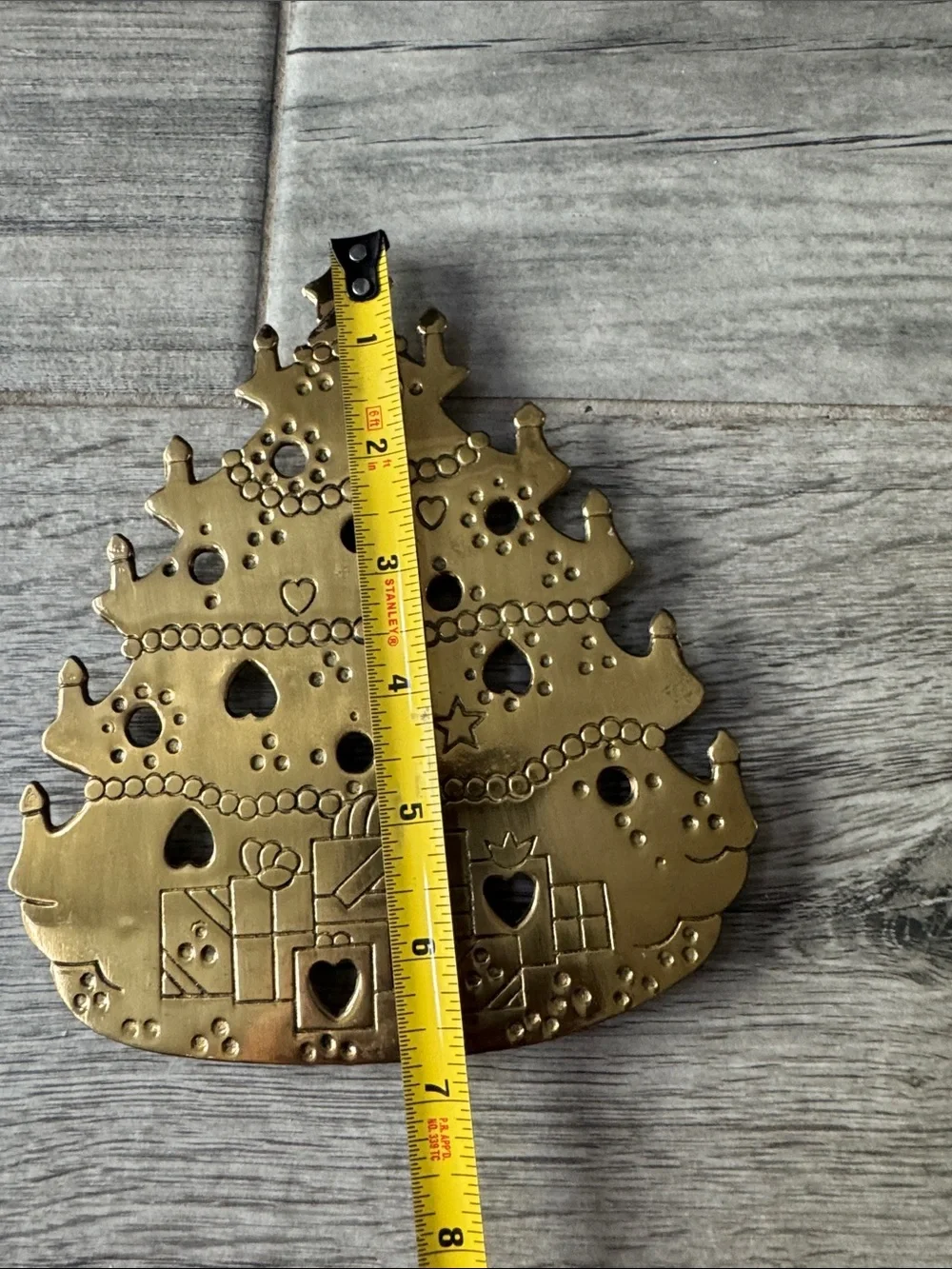 Brass Christmas Tree Decorative Trivet